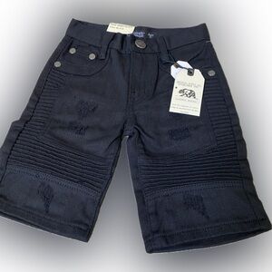 TRESTLES SUPPLY boys black bermuda jeans